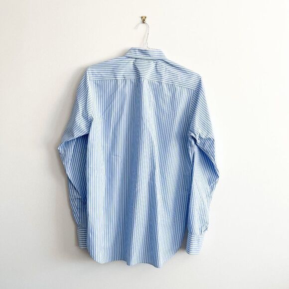 Tommy Hilfiger Mens Oxford Shirt 1985 Stripes Regular Fit Long Sleeve Blue Small - Picture 2 of 8